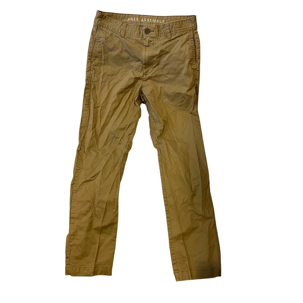 Free Assembly Tan Slim Fit Jeans Mens 30x30